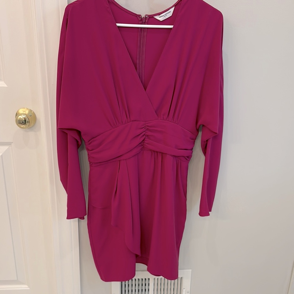 Amanda Uprichard magenta dress